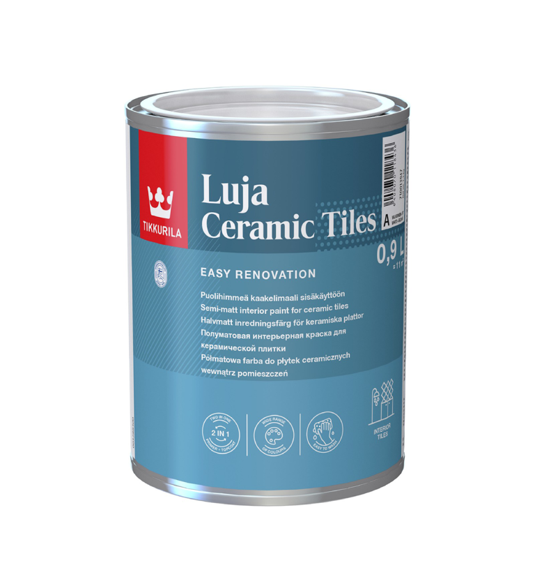 Tikkurila Luja Ceramic Tiles Paint 2 in 1 White
