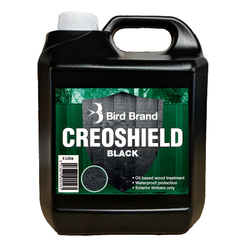 Bird Brand Black Creoshield Oil Based Exterior Wood Treatment 4L