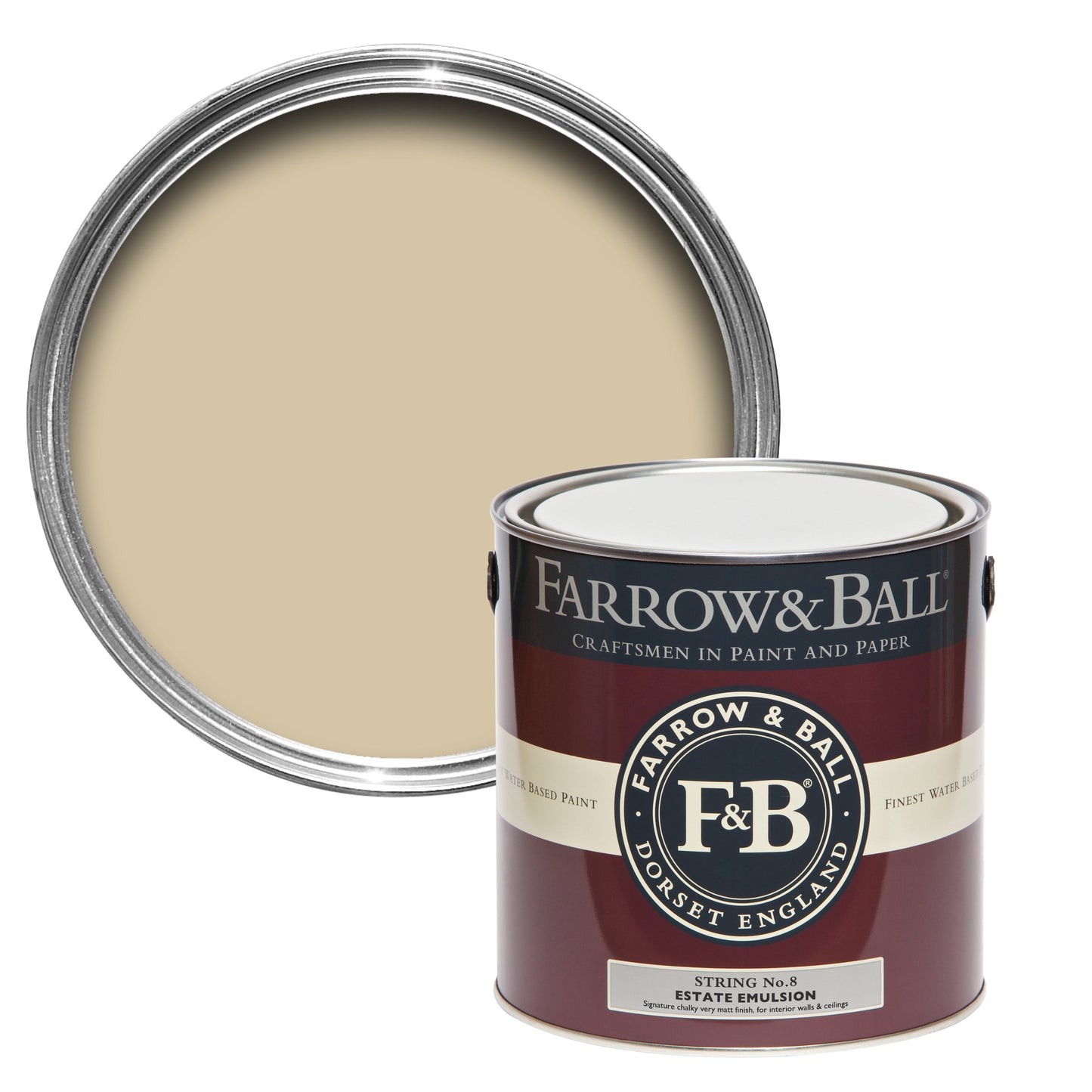 Tin Farrow & Ball 2.5L Modern Emulsion String No.8