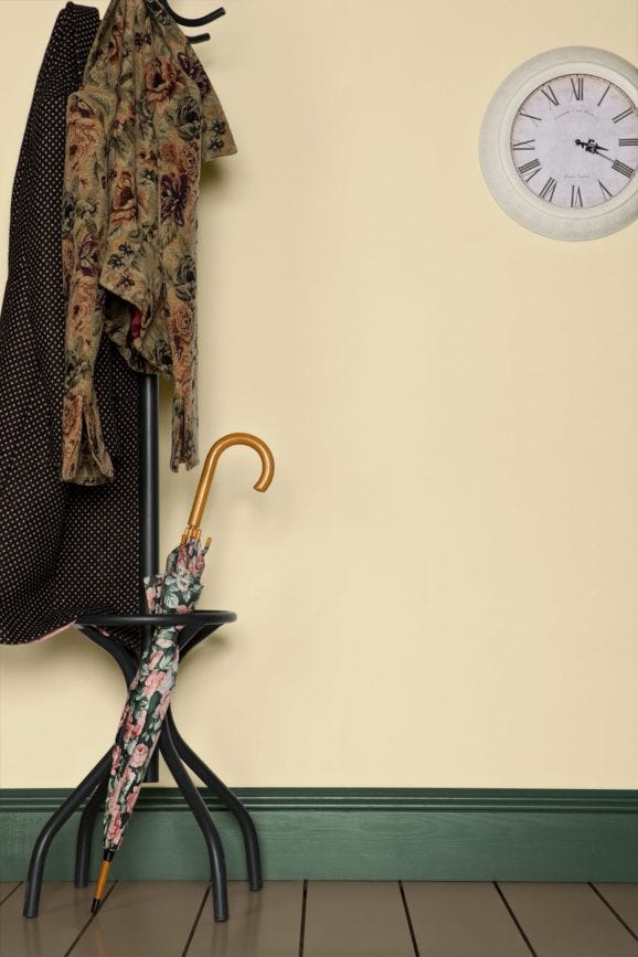 Fawn No.10 by Farrow & Ball on a painted wall in a room setting