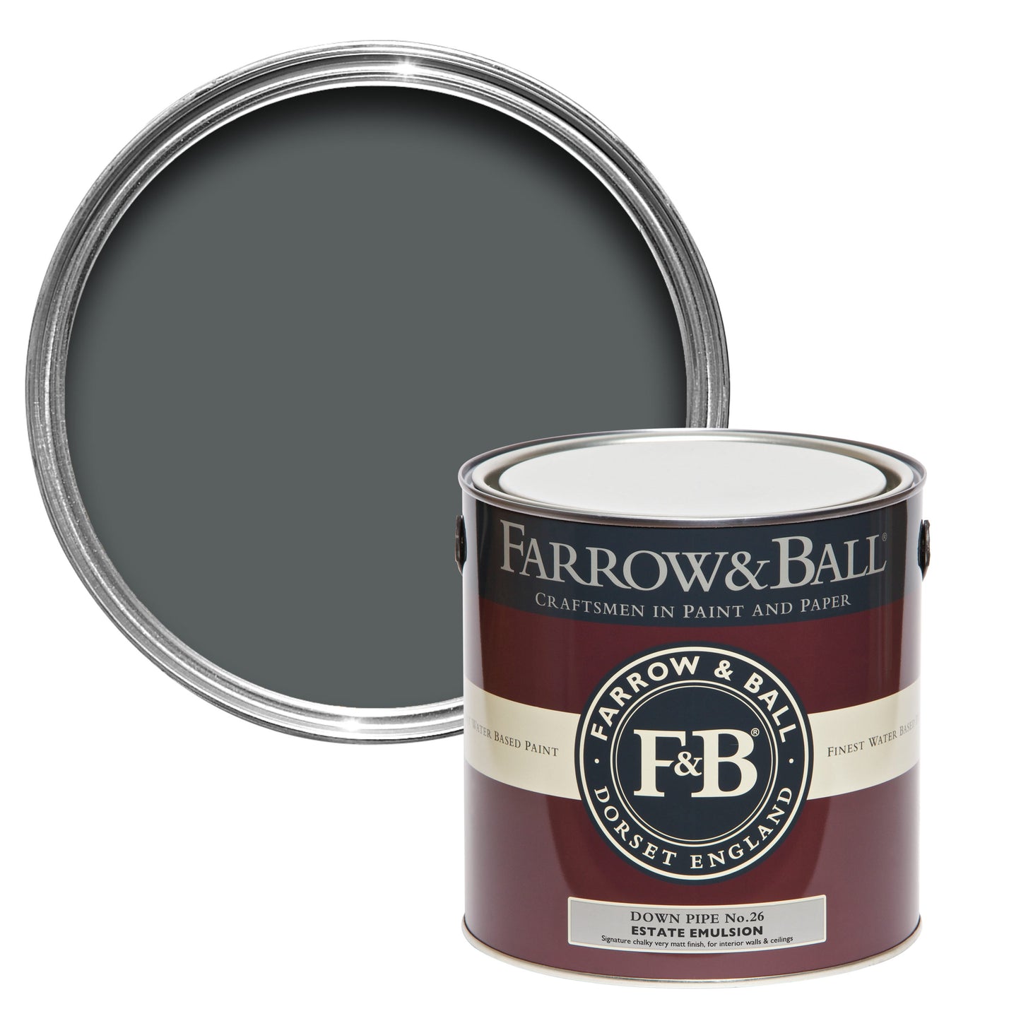 Farrow & Ball 2.5L Modern Eggshell Down Pipe No.26