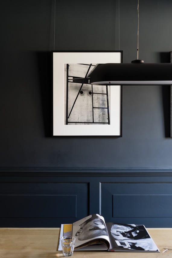 Railings No.31 by Farrow & Ball on a painted wall in a room setting