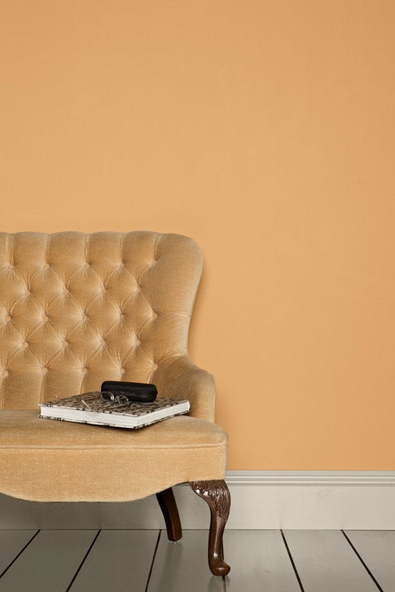 Fowler Pink No.39 by Farrow & Ball on a painted wall in a room setting