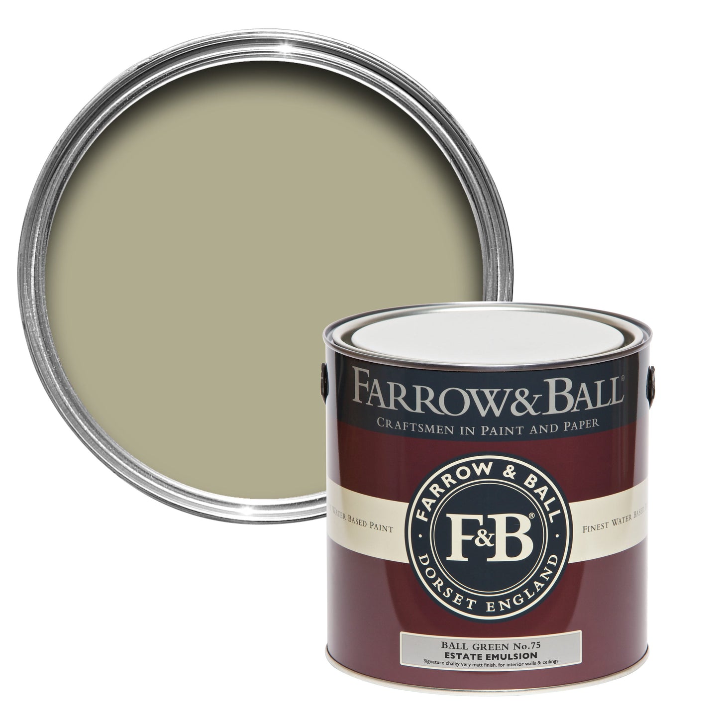 2.5L Estate Emulsion Ball Green No.75Farrow & Ball