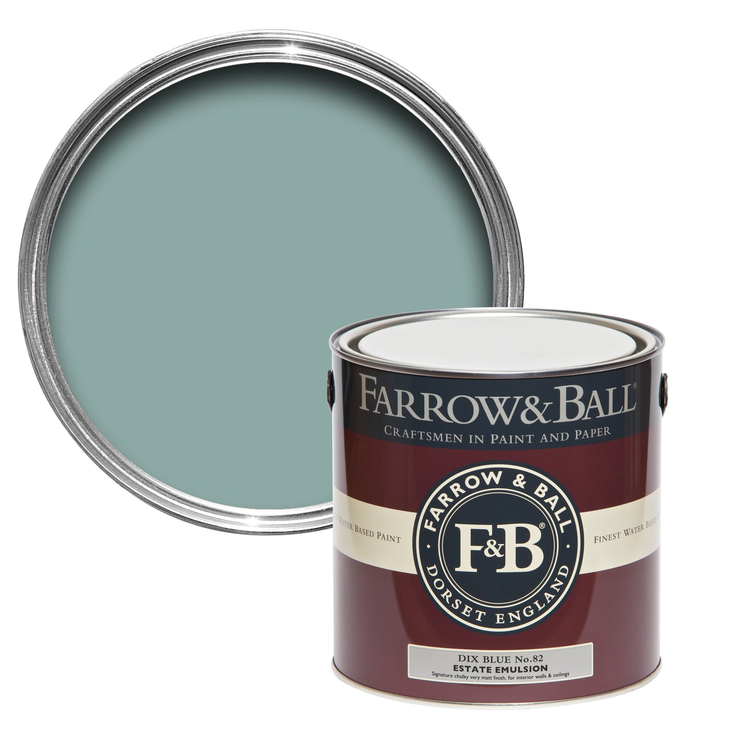 Tin Farrow & Ball 2.5L Modern Emulsion Dix Blue No.82