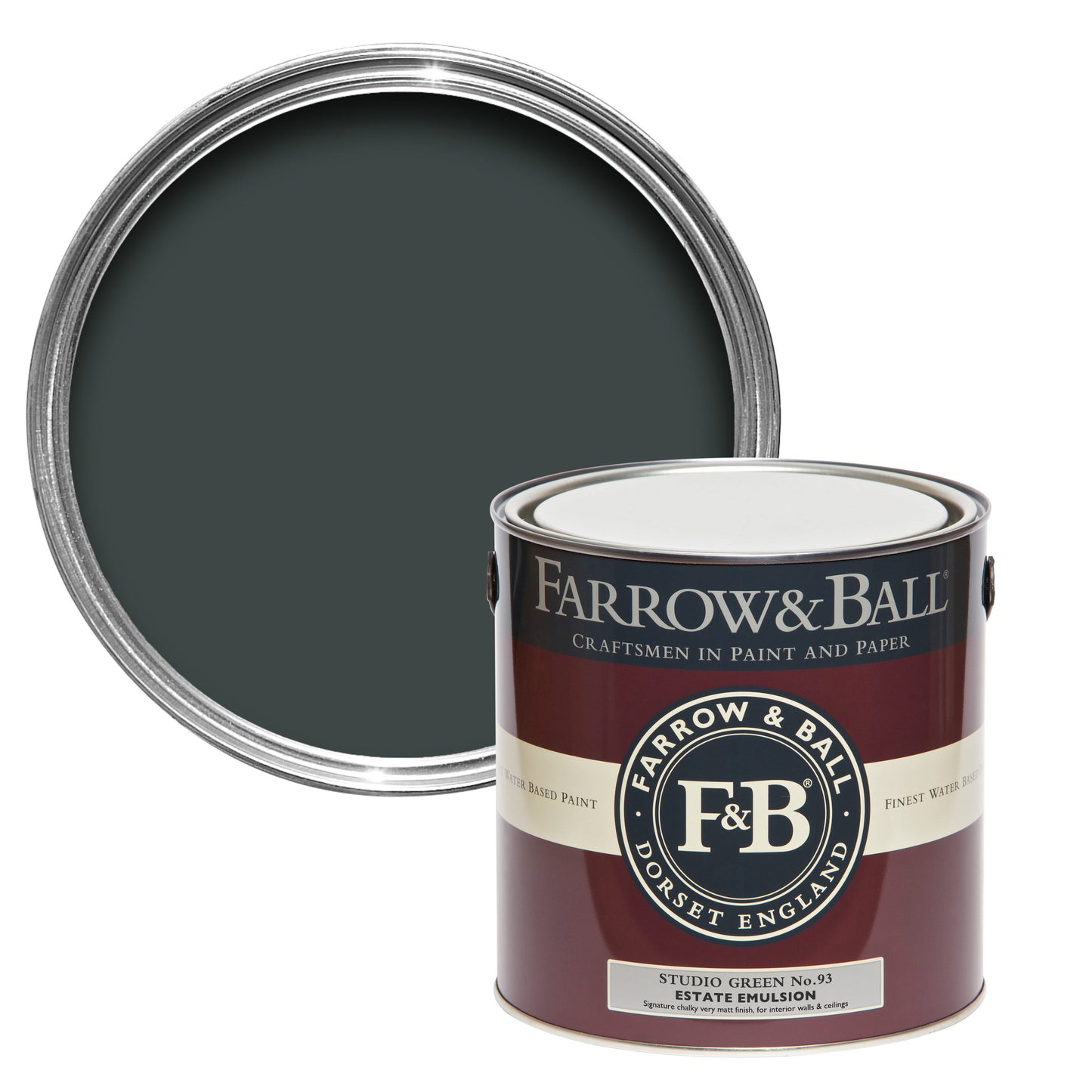 Farrow & Ball 2.5L Exterior Eggshell Studio Green No.93