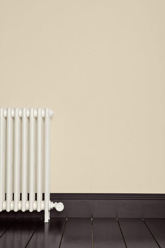 Ringwold Ground No.208 by Farrow & Ball on a painted wall in a room setting