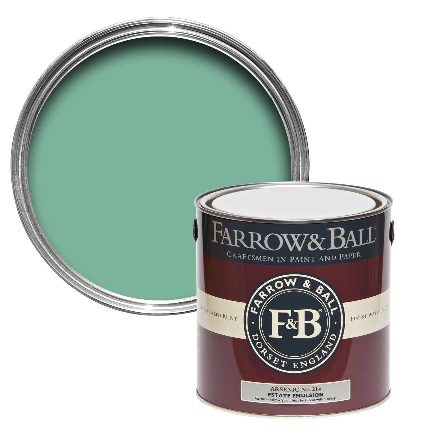 Farrow & Ball 100ml Sample Pot Arsenic No.214