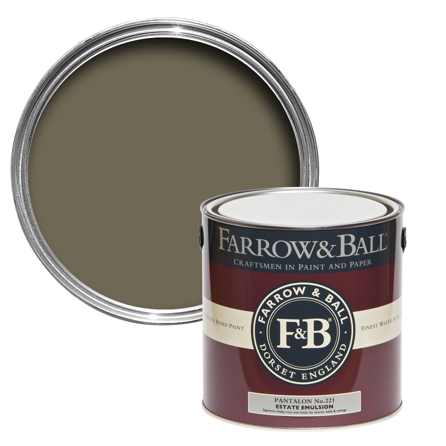 Farrow & Ball 2.5L Exterior Eggshell Pantalon No.221