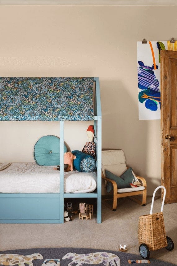Archive No.227 by Farrow & Ball on a painted wall in a room setting