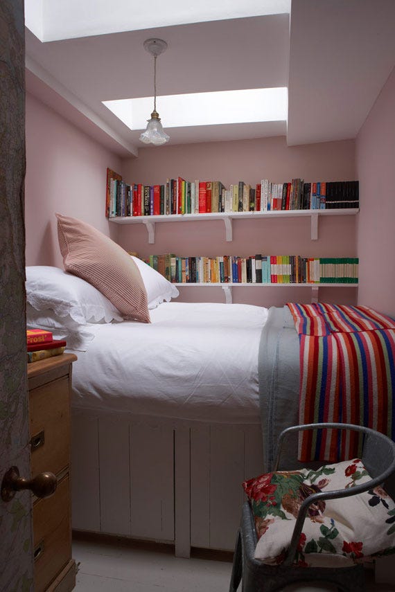 Calamine No.230 by Farrow & Ball on a painted wall in a room setting