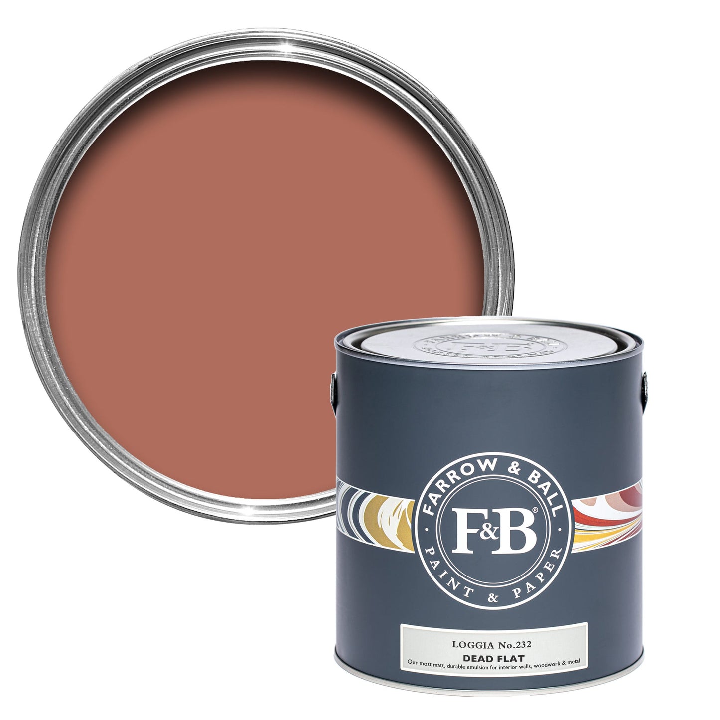 Farrow & Ball Multi Surface 5L Dead Flat Loggia No.232