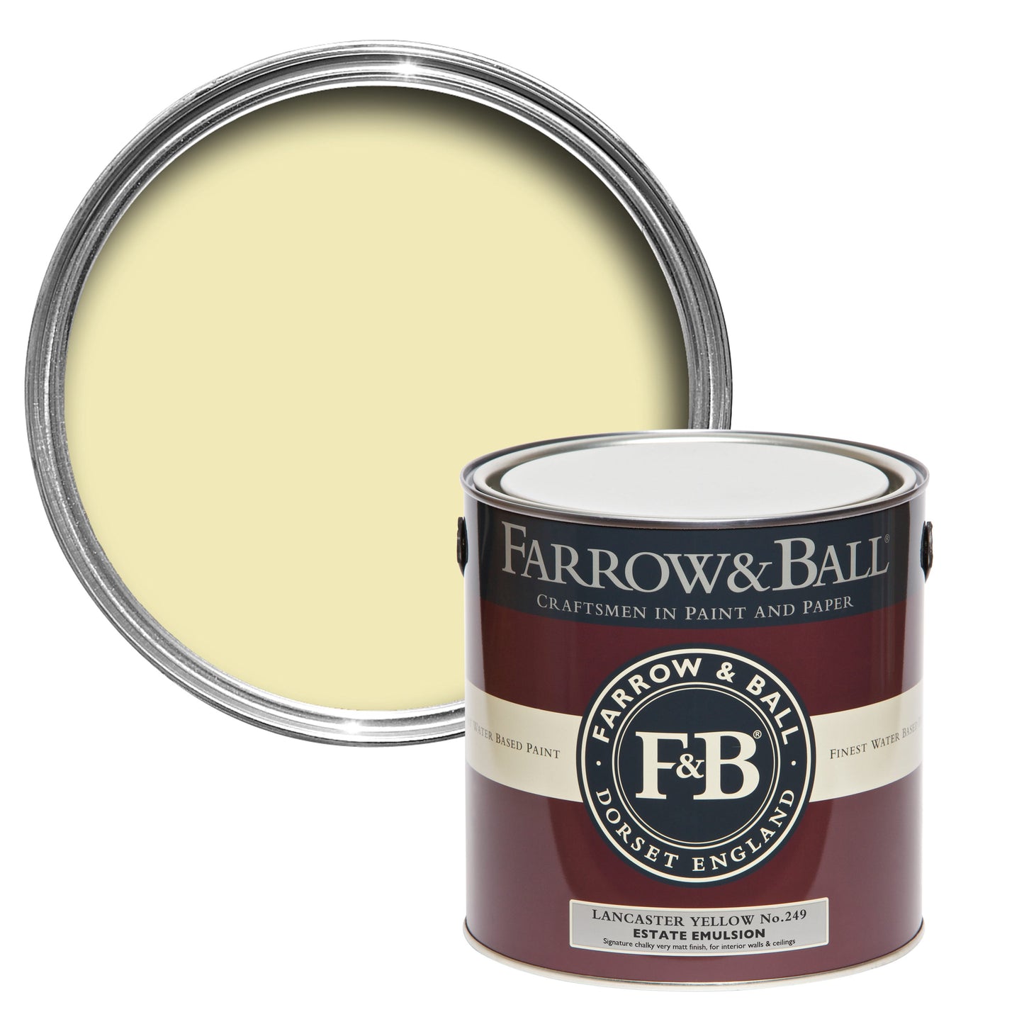 2.5L Estate Emulsion Lancaster Yellow No.249Farrow & Ball