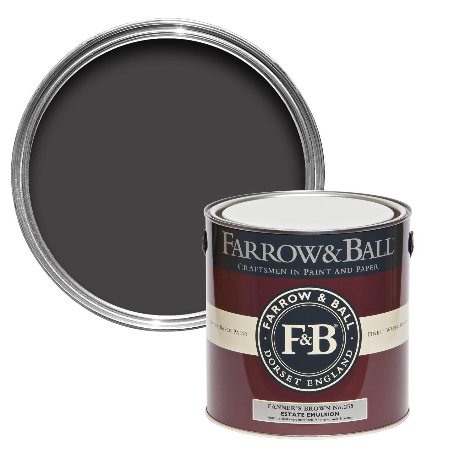 2.5L Estate Emulsion Tanners Brown No.255Farrow & Ball