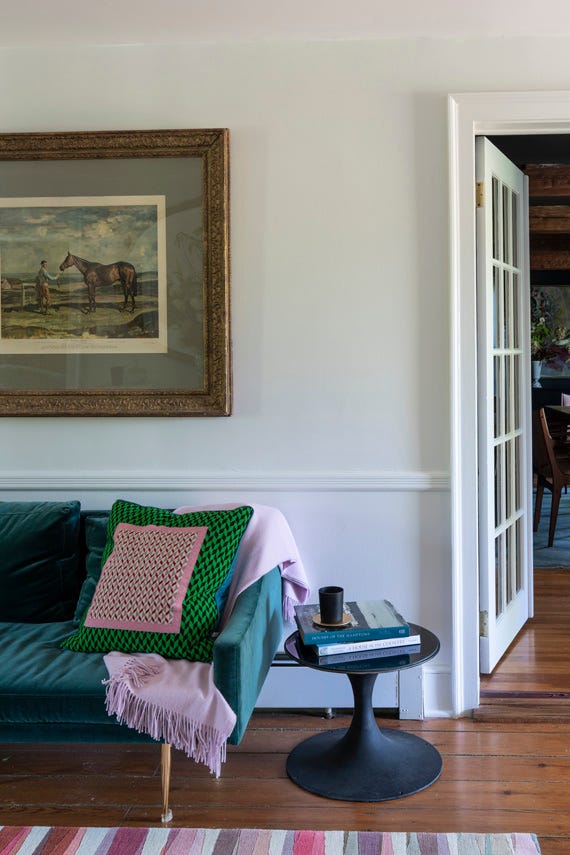 Wevet No.273 by Farrow & Ball on a painted wall in a room setting