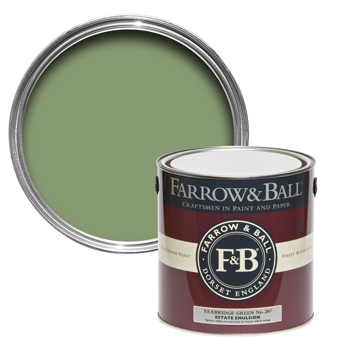 Farrow & Ball 2.5L Exterior Eggshell Yeabridge Green No.287