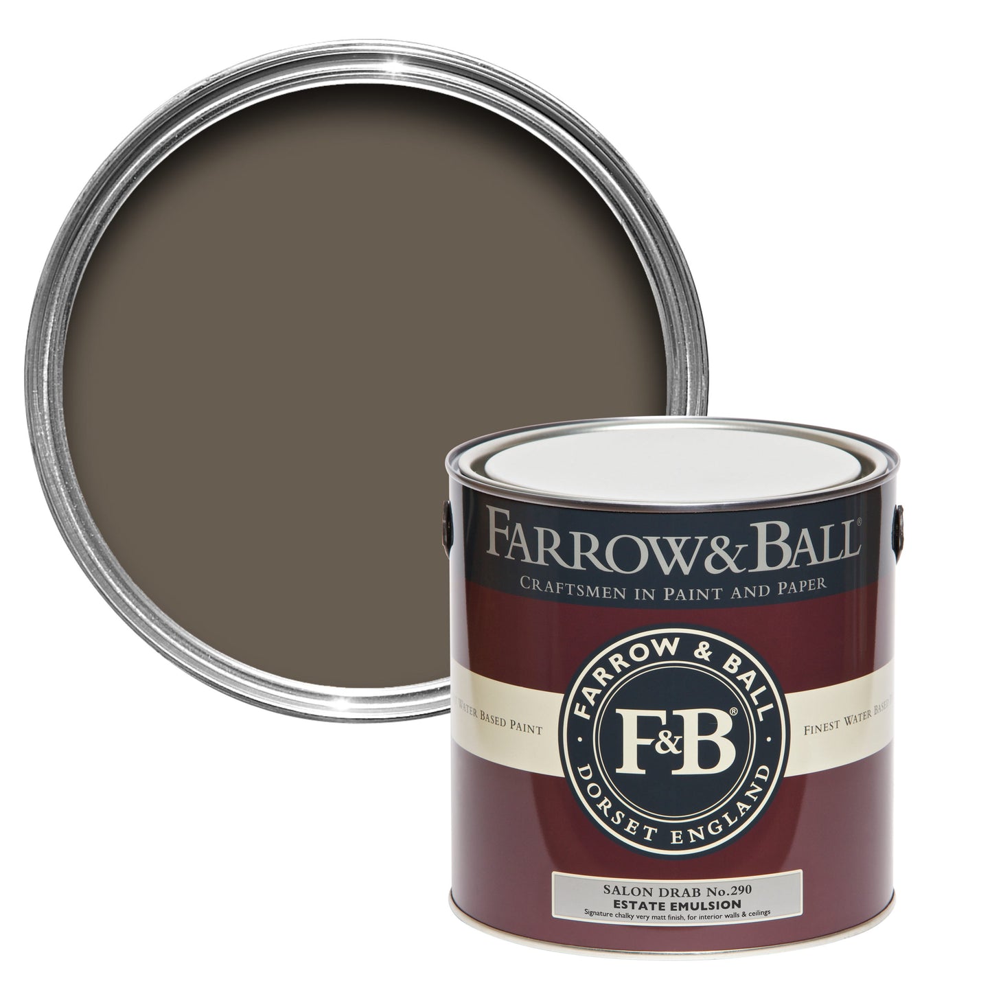 Farrow & Ball 2.5L Exterior Eggshell Salon Drab No.290