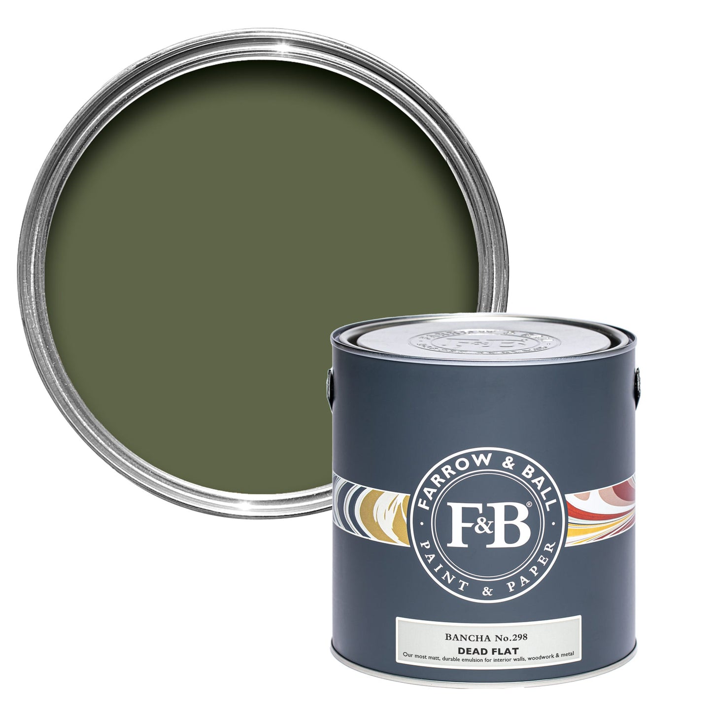 Farrow & Ball Multi Surface 2.5L Dead Flat Bancha No.298