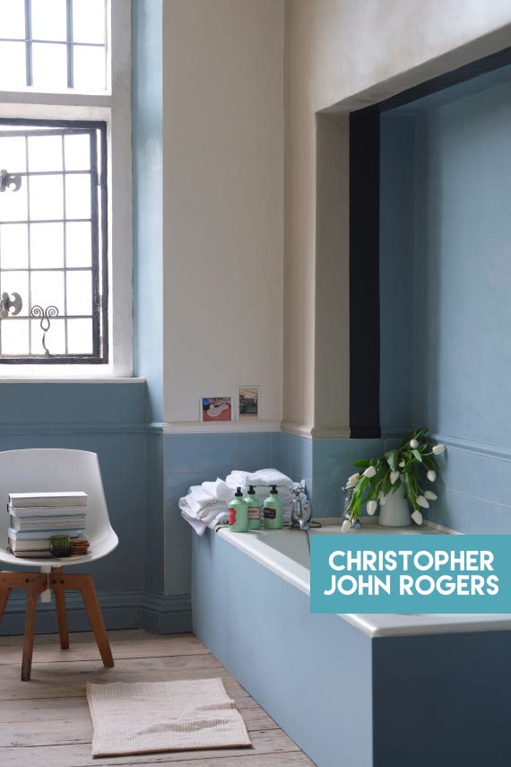 Sardine No.CB8 by Farrow & Ball on a painted wall in a room setting