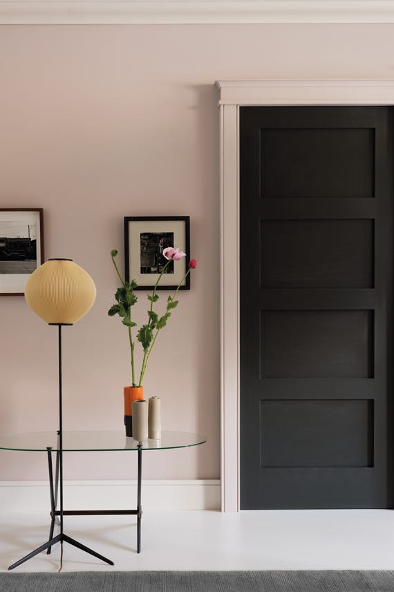 Tar No.CC1 by Farrow & Ball on a painted wall in a room setting