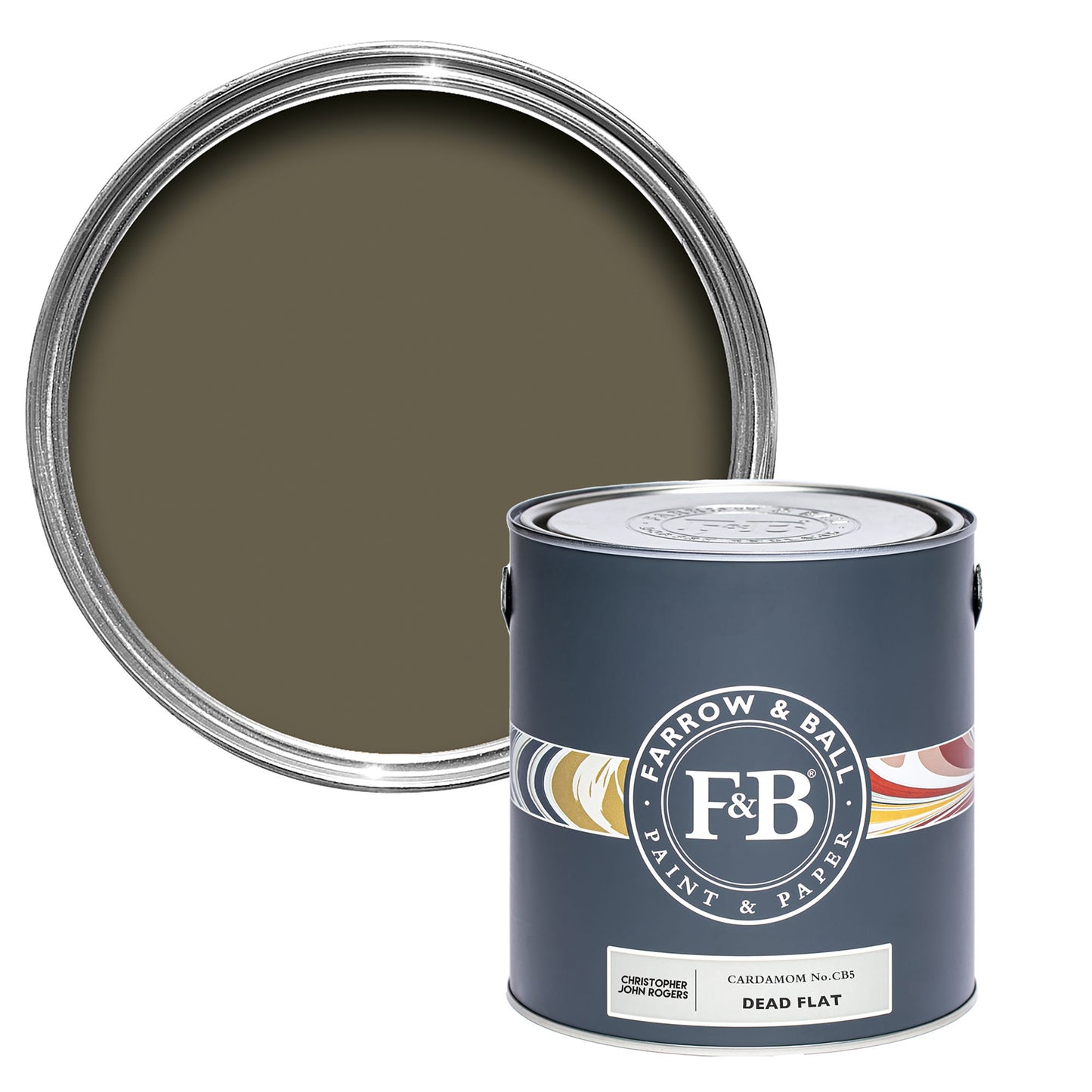 Farrow & Ball Multi Surface 2.5L Dead Flat Cardamom No.CB5