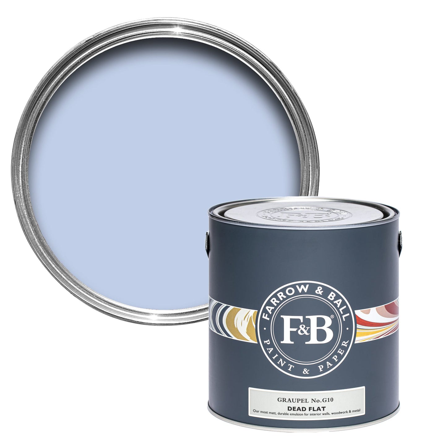 Farrow & Ball Multi Surface 5L Dead Flat Graupel No.G10