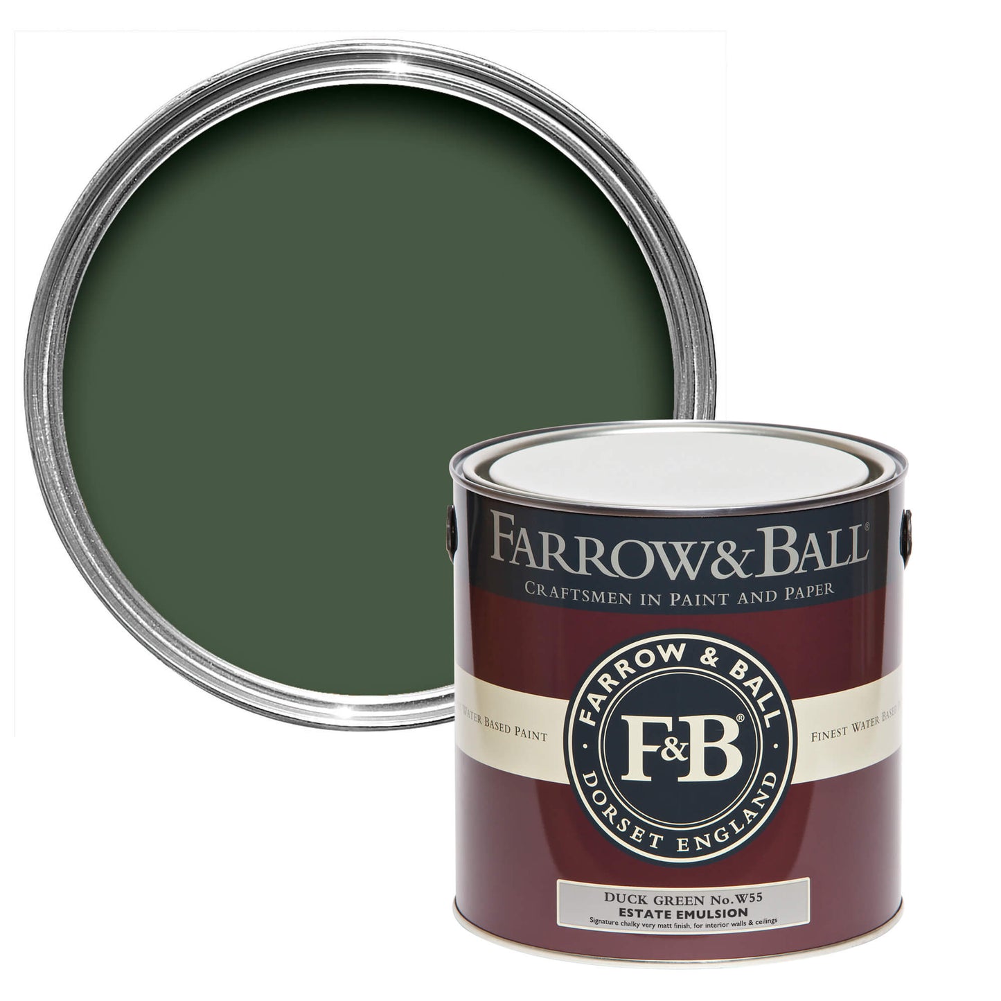 2.5L Estate Emulsion Duck Green No.W55Farrow & Ball