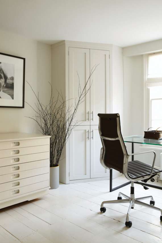 All White No.2005 by Farrow & Ball on a painted wall in a room setting