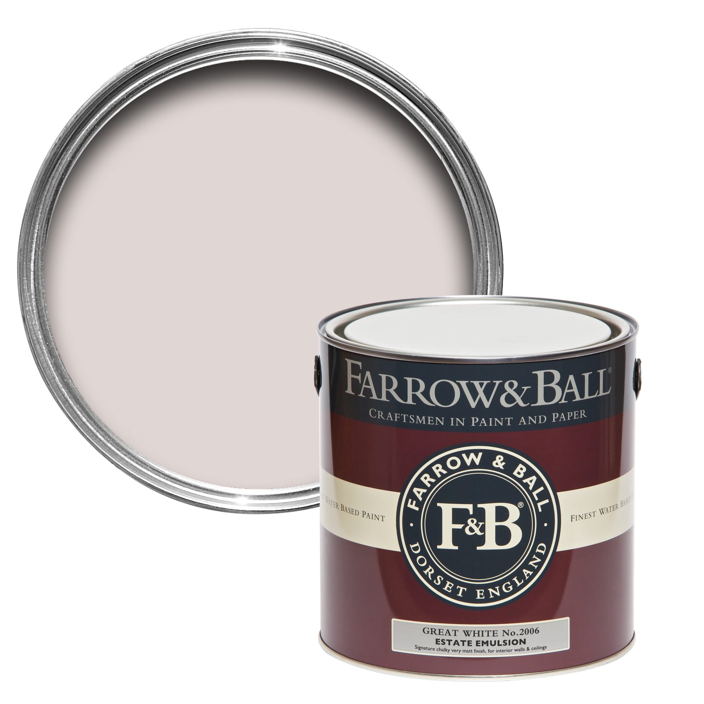 Farrow & Ball 2.5L Exterior Eggshell Great White No.2006