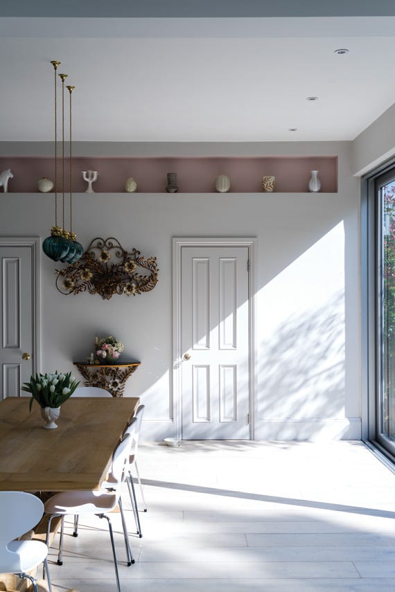 Blackened No.2011 by Farrow & Ball on a painted wall in a room setting