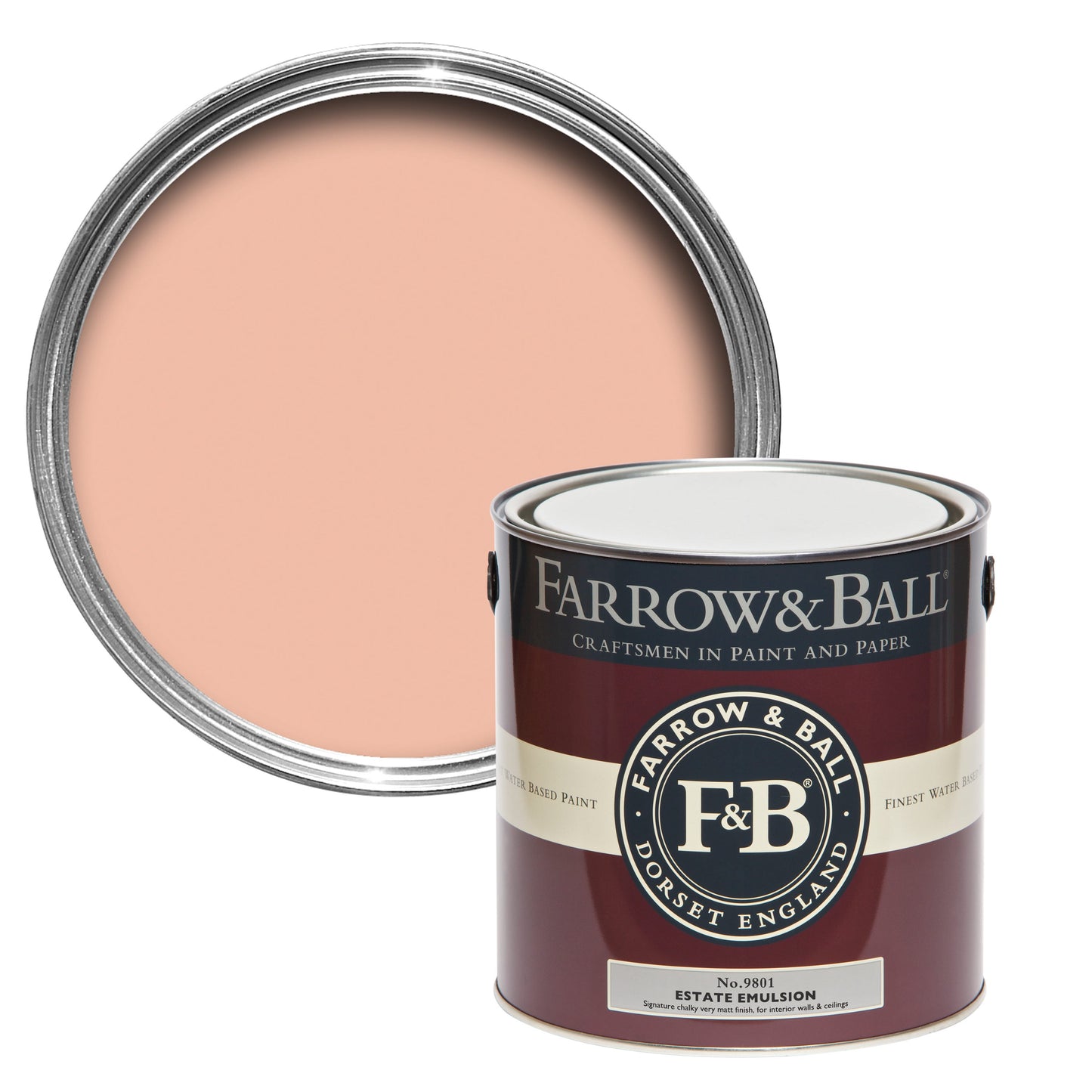 Farrow & Ball 2.5L Modern Eggshell Pink Cup No.9801