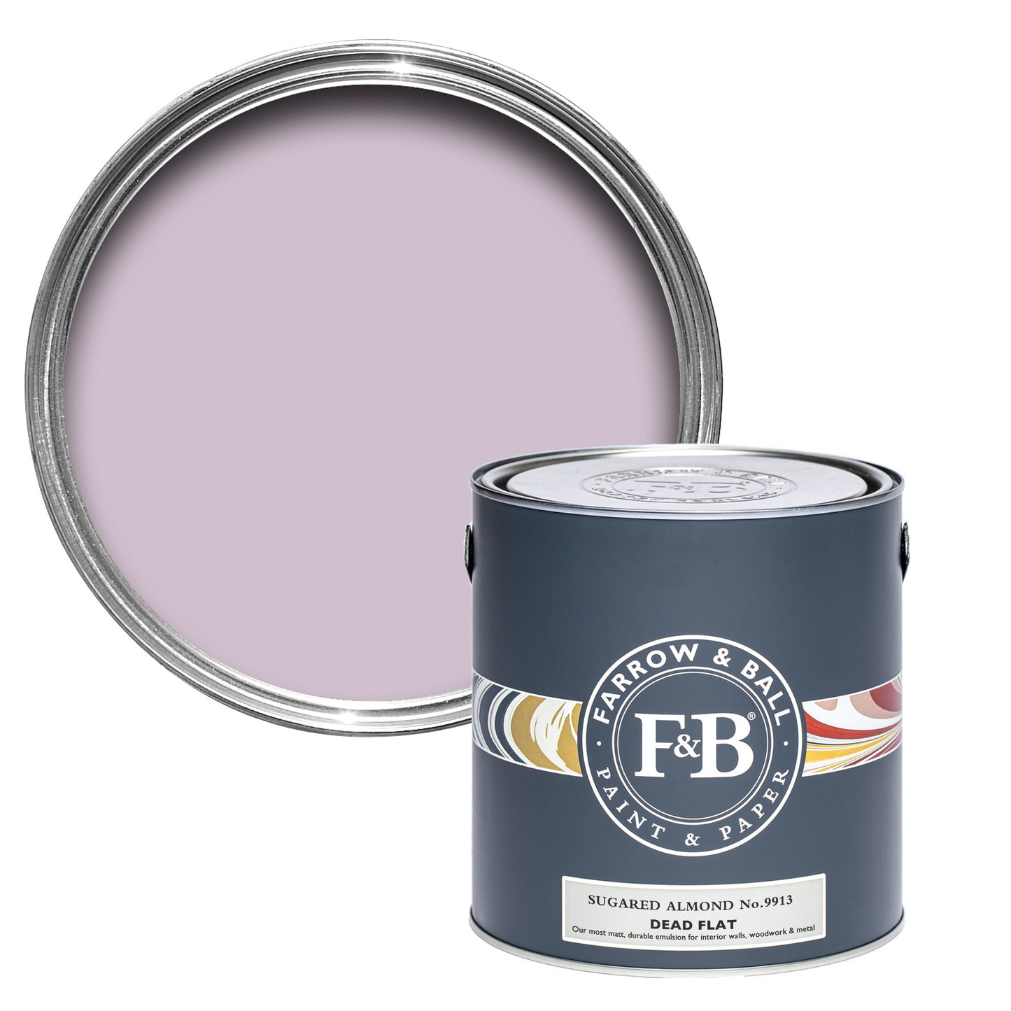 Farrow & Ball Multi Surface 750ml Dead Flat Sugared Almond No.9913