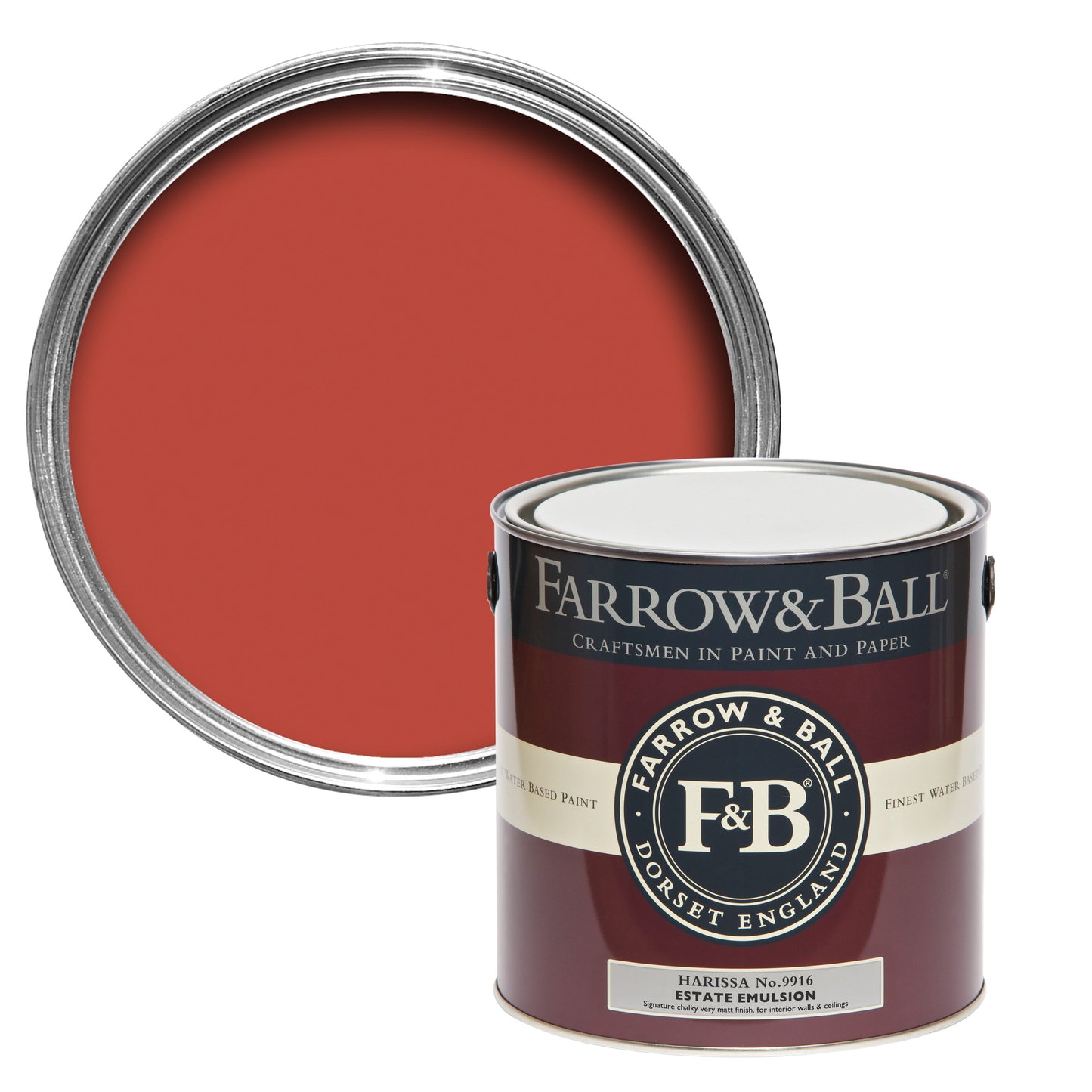 Farrow & Ball 2.5L Modern Eggshell Harissa No.9916