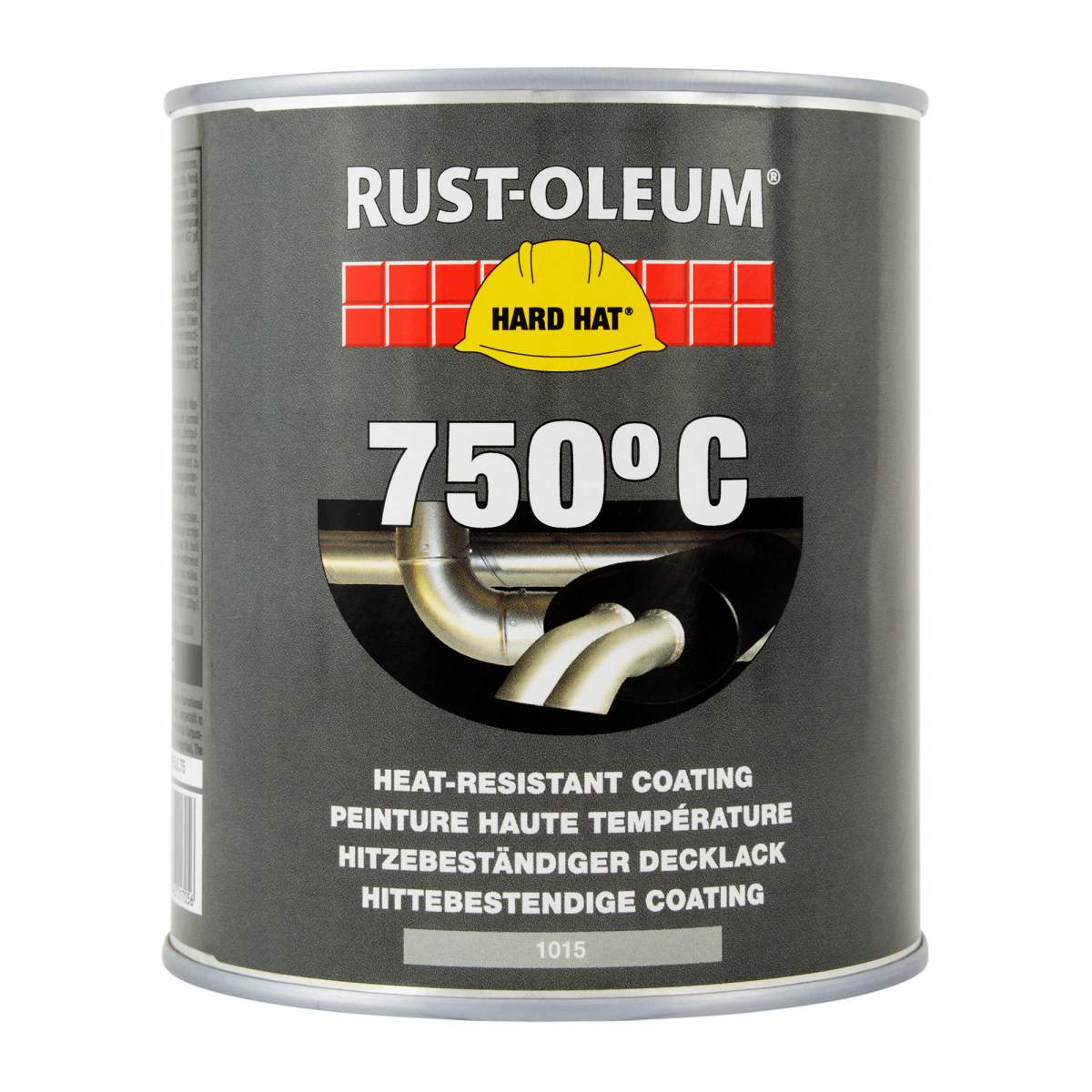 RUSTOLEUM Hard Hat High Heat Resistant Paint 750 Degrees 750ml/2.5L Black or Silver