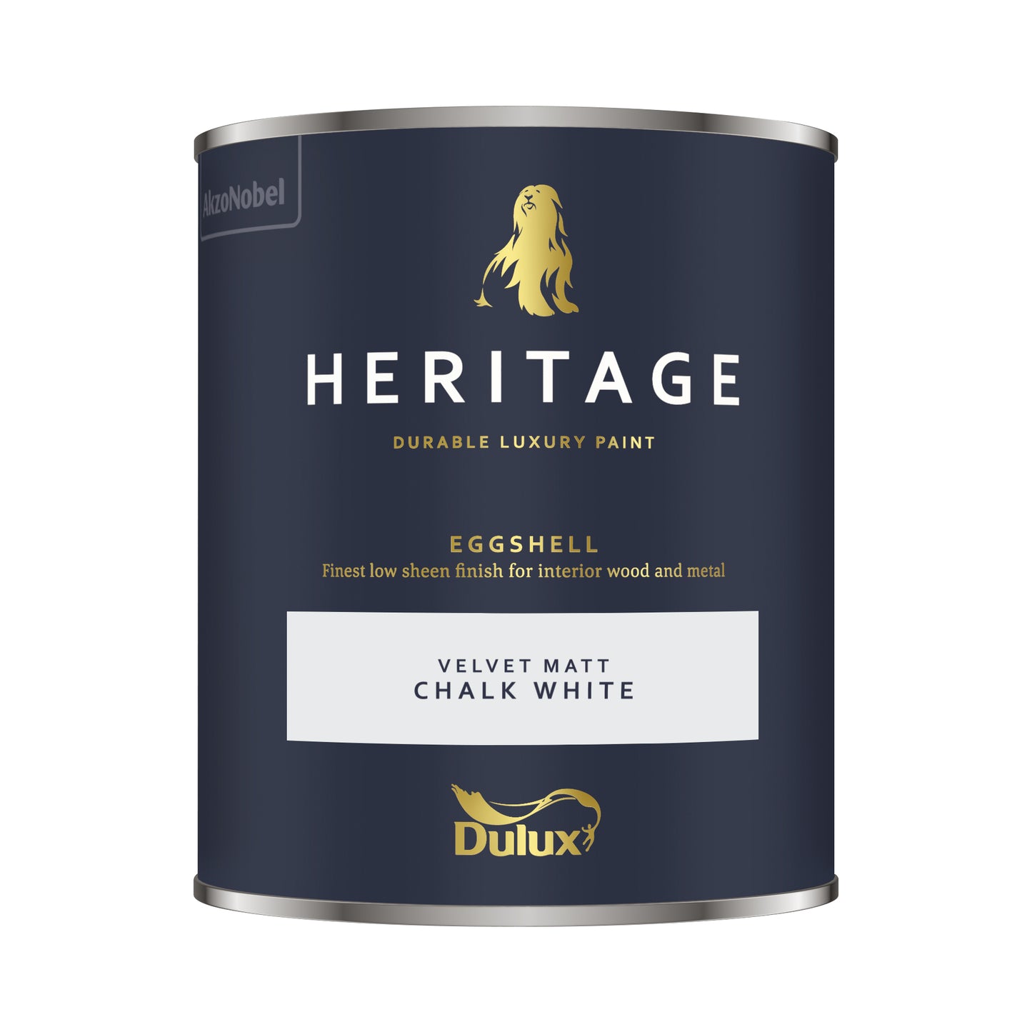 Dulux Heritage Eggshell - Chalk White 750ml