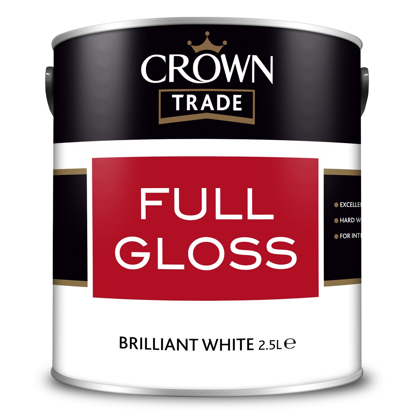 Crown Trade Full Gloss Extreme Hardwearing Paint - Brilliant White