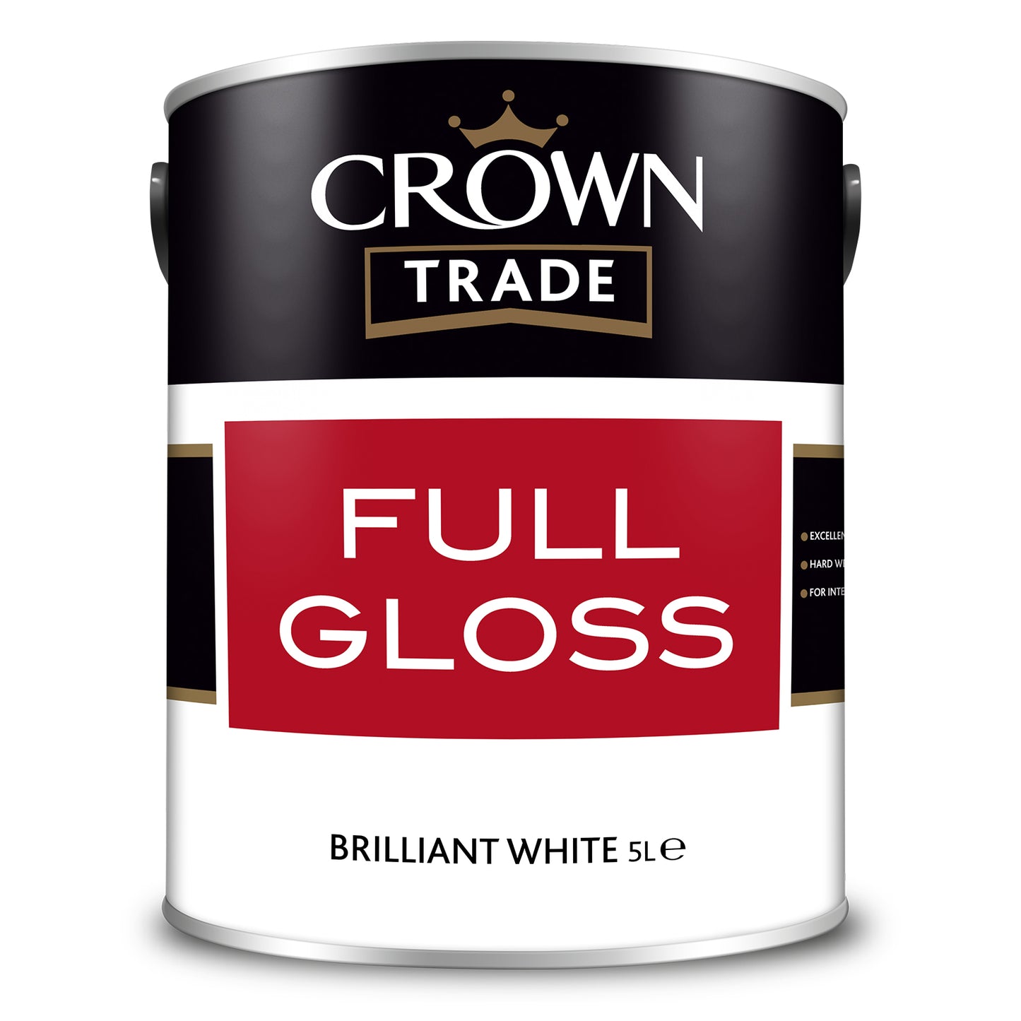 Crown Trade Full Gloss Extreme Hardwearing Paint - Brilliant White
