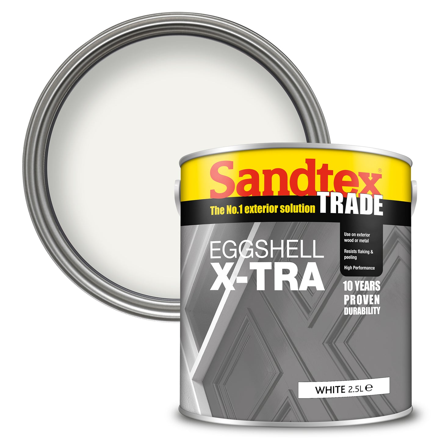 Sandtex Trade X-Tra Eggshell Paint - White