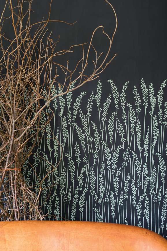 Farrow & Ball Feather Grass wallpaper in a room setting
