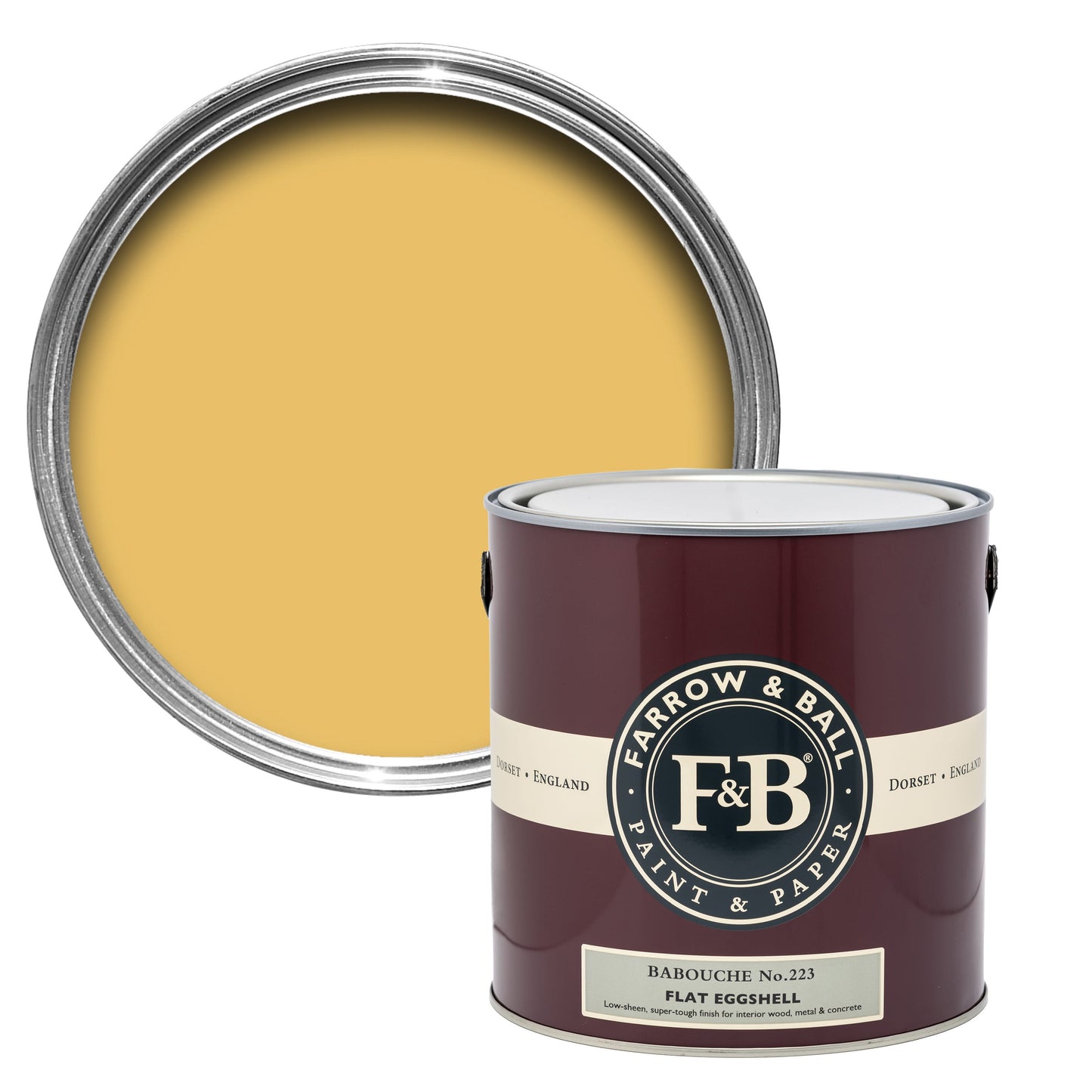 Farrow & Ball 5L Flat Eggshell Babouche No.223