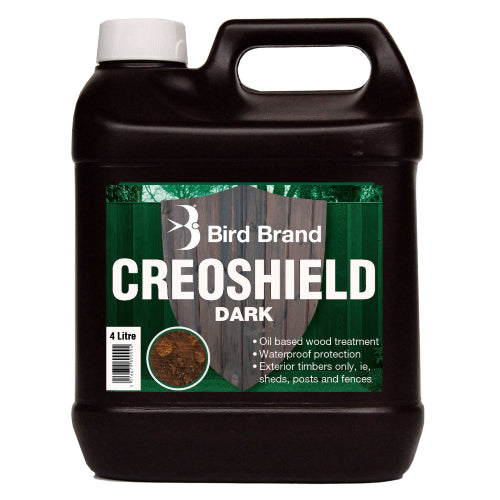 Bird Brand Dark Brown Creoshield Oil Based Exterior Wood Treatment 4L