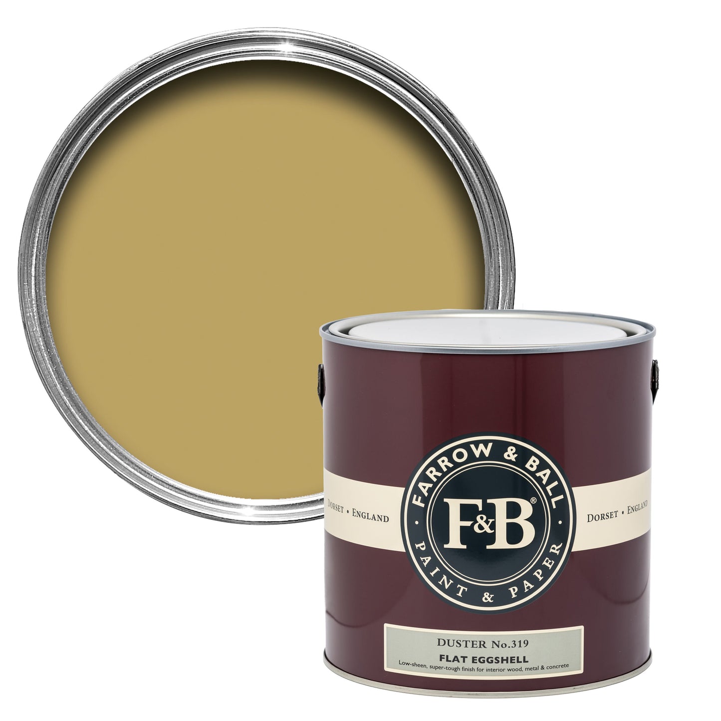 Farrow & Ball 5L Flat Eggshell Duster No.319