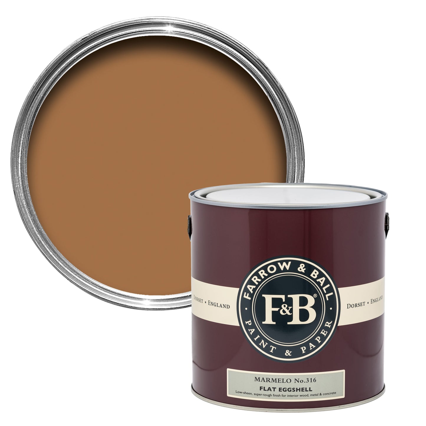 Farrow & Ball 2.5L Flat Eggshell Marmelo No.316
