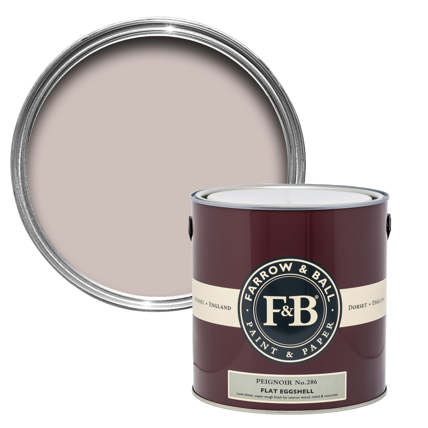 Farrow & Ball 2.5L Flat Eggshell Peignoir No.286