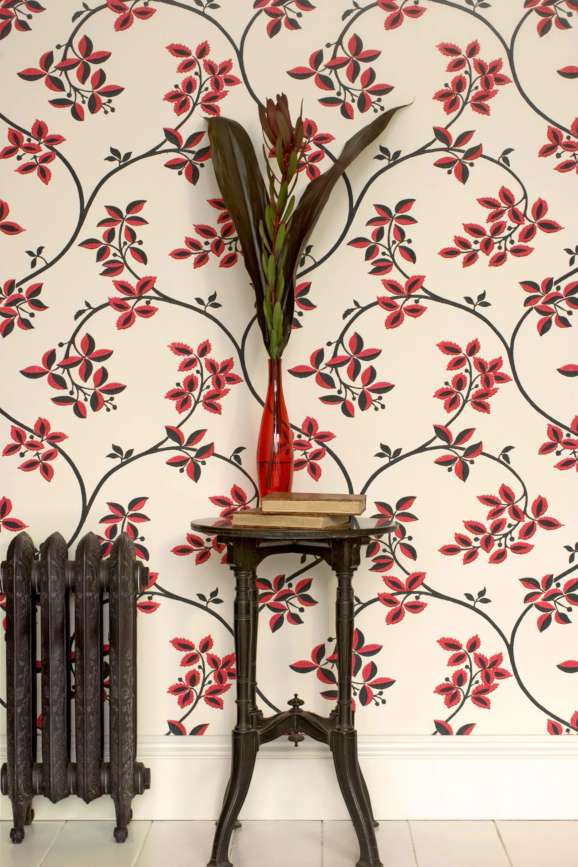 Farrow & Ball Ringwold wallpaper in a room setting
