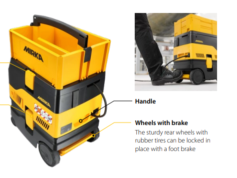 Mirka Dexos 1217 M Class Compact Dust Extractor AFC with 4M Hose 240V