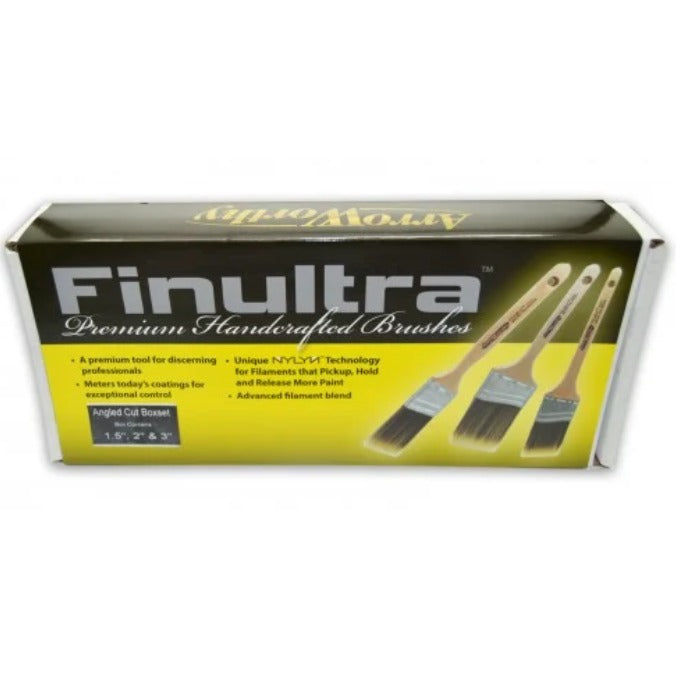 Arroworthy Finultra Angle Cut Brush Set 3 Pack