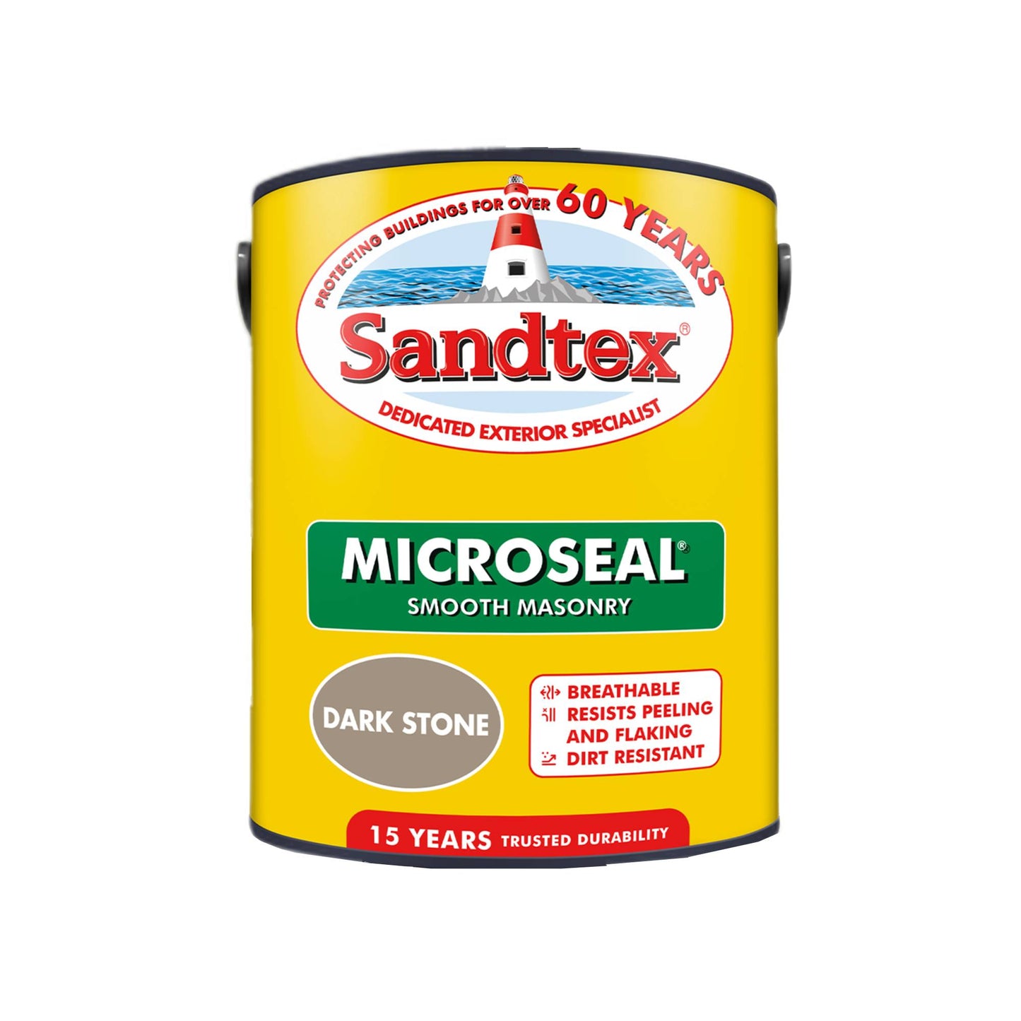 Sandtex 15 Year Weatherproof Exterior Wall Paint - Dark Stone