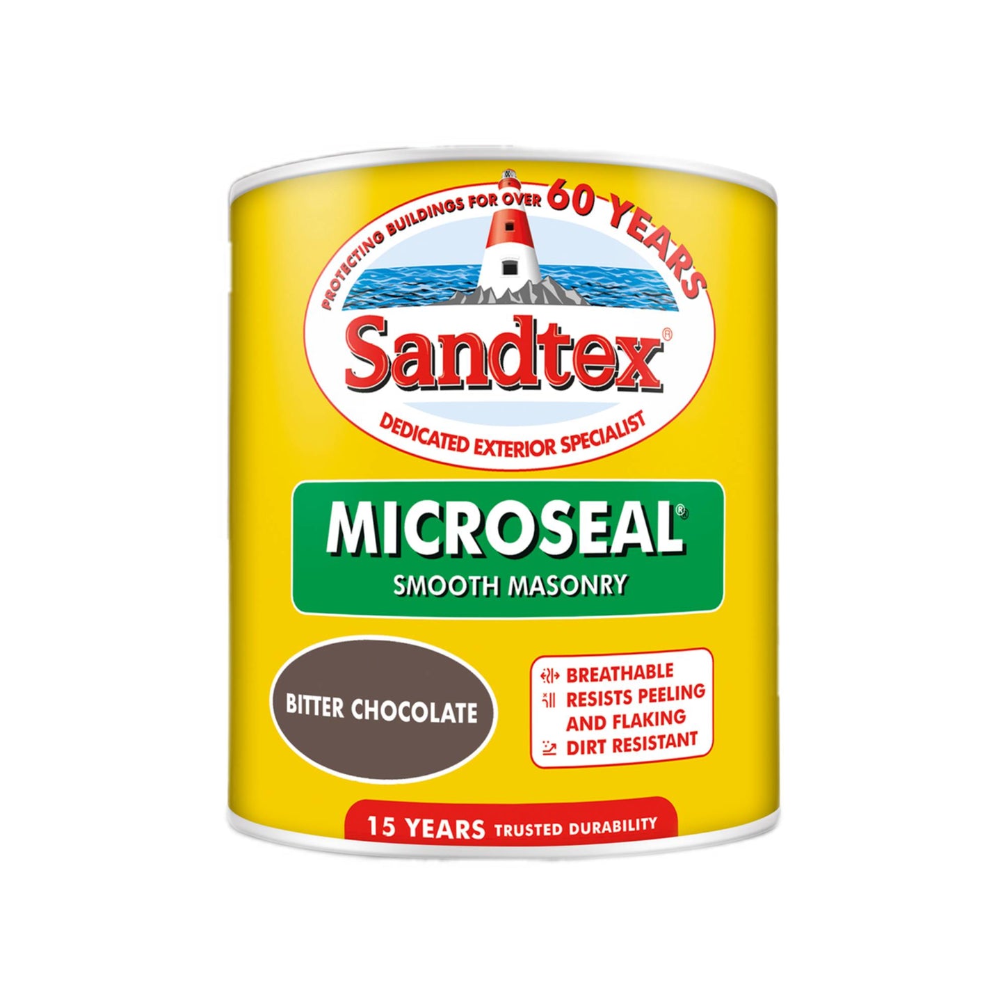 Sandtex 15 Year Weatherproof Exterior Wall Paint - Bitter Chocolate