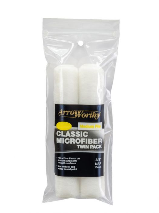 6.5" (165mm) ARROWORTHY Classic Medium Pile Mini Rollers Pack of 2